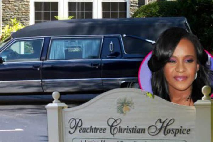 A hearse seen at Bobbi Kristina Brown hospice care