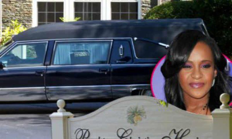 A hearse seen at Bobbi Kristina Brown hospice care