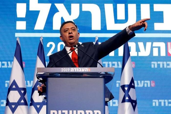Avi Gabbay, chairman of Israel's Labour Party, delivers a speech at a party conference in Tel Aviv on January 10, 2019