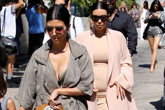 Kourtney Kardashian and Kim Kardashian West