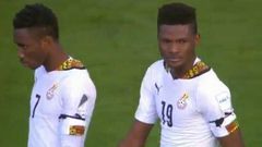 Ghana players wear black armbands on Friday
