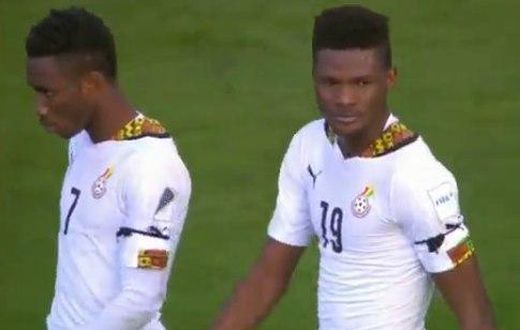 Ghana players wear black armbands on Friday
