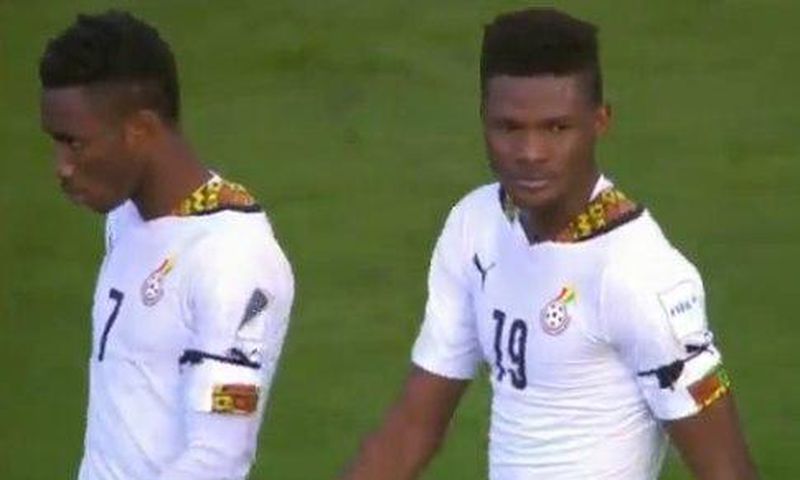 Ghana players wear black armbands on Friday