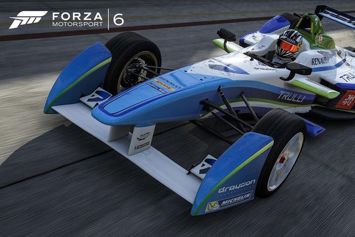 One of the Electric racing cars in the Forza Motorsport 6 racing game