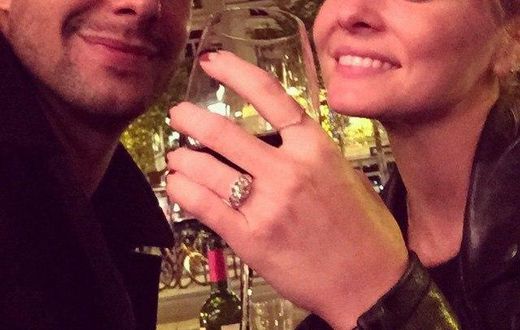 Kaitlin Doubleday and her fiance, Devin Lucien in Paris