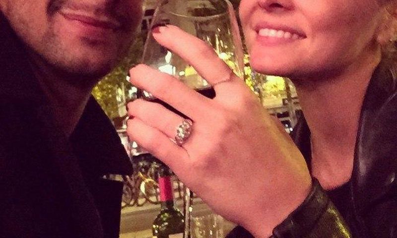 Kaitlin Doubleday and her fiance, Devin Lucien in Paris