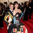 Jeremy Scott poses with Katy Perry at the 2015 MET Gala