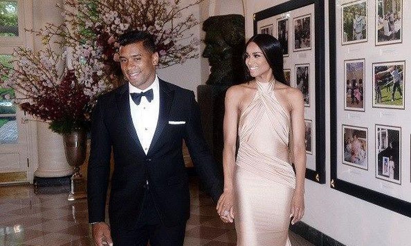 Russell Wilson and Ciara