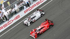 Porsche's number 19 car winning the 24-hour Le Mans