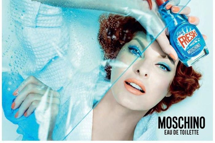 Linda Evangelista is a '50's housewife for Moschino 'Fresh' fragrance campaign