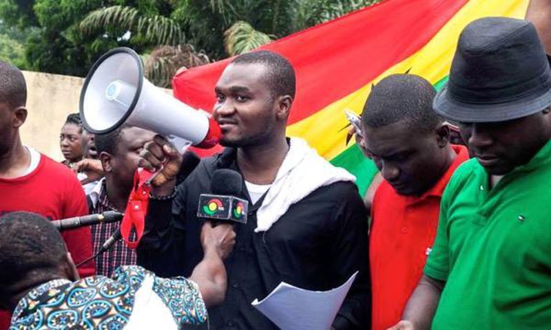 Some members of pressure group, 'Occupy Ghana'
