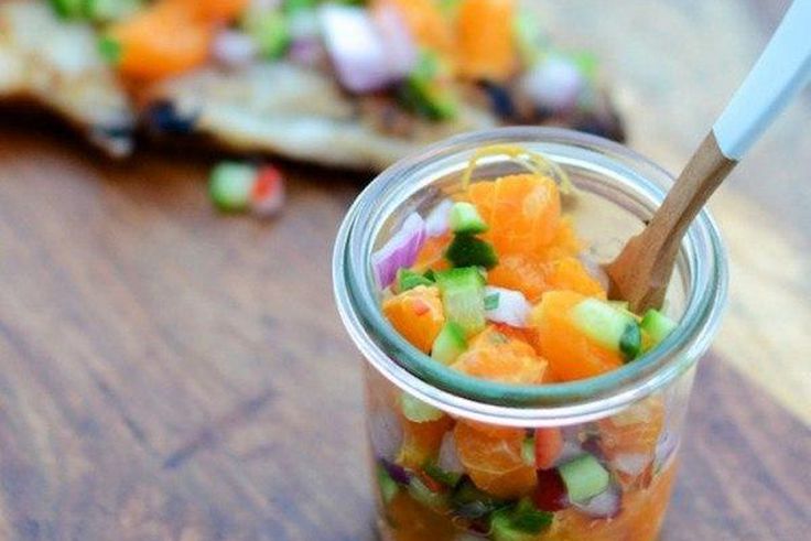 Clementine and cucumber salad