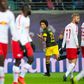 Belgium midfielder Axel Witsel celebrates scoring the winner in Borussia Dortmund's 1-0 victory at RB Leipzig which left them six points clear at the top of the Bundesliga table ahead of defending champions Bayern Munich