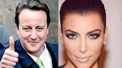 David Cameron is related to Kim Kardashian