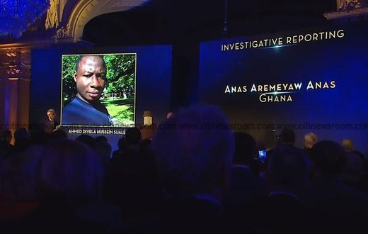 Anas dedicates award to slain journalist Hussein-Suale