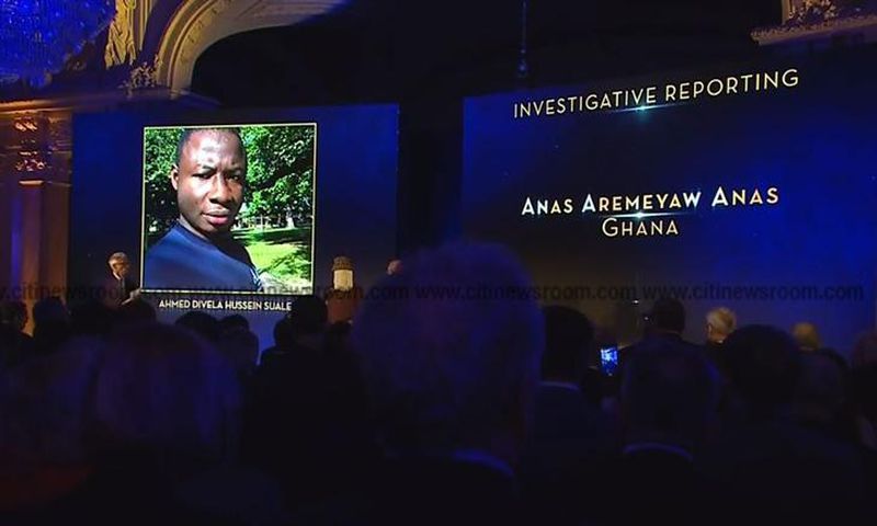 Anas dedicates award to slain journalist Hussein-Suale