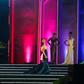 Female contestants sashayed across the stage in Yangon in front of thousands, displaying an array of kaleidoscopic costumes