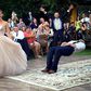 Magician, Justin Willman suspended himself in the air during his wedding to photographer, Jillian Sipkins