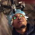August Alsina undergoing eye corrective session