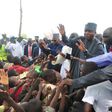 Senate President, Bukola Saraki visits IDPs in Maiduguri on August 3, 2015.