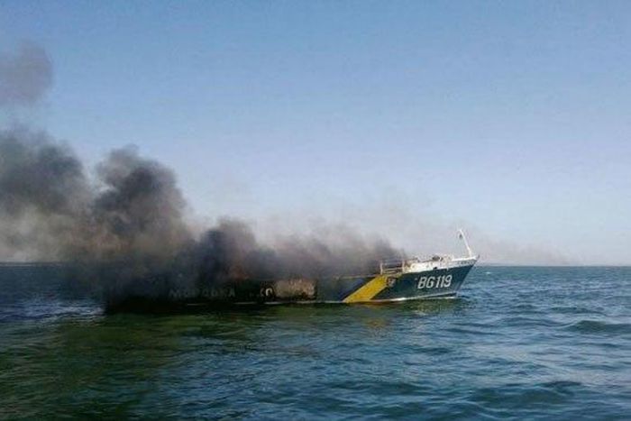 Ukraine military blames rebel bomb for patrol boat explosion