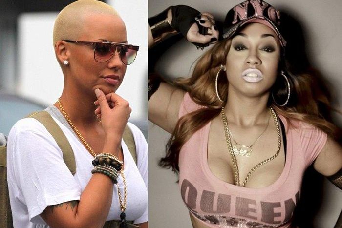 Amber Rose and Sidney Starr