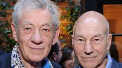 Ian McKelly and Patrick Stewart
