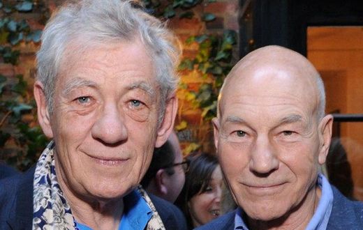 Ian McKelly and Patrick Stewart