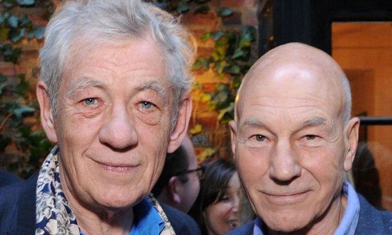 Ian McKelly and Patrick Stewart