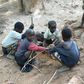 Some children practising illegal mining