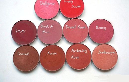 Blush shades for different skin tones