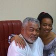 Former President Jerry Rawlings and his daughter Zanetor Rawlings