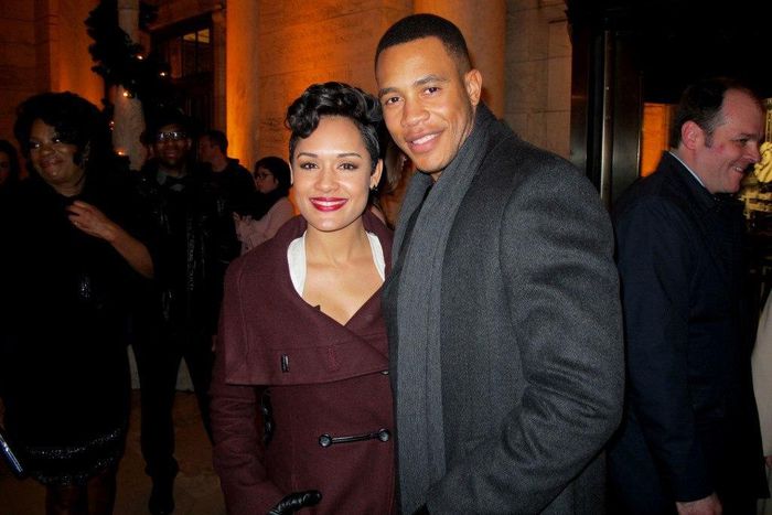 Grace Gealey and Trai Byers at the Selma after party