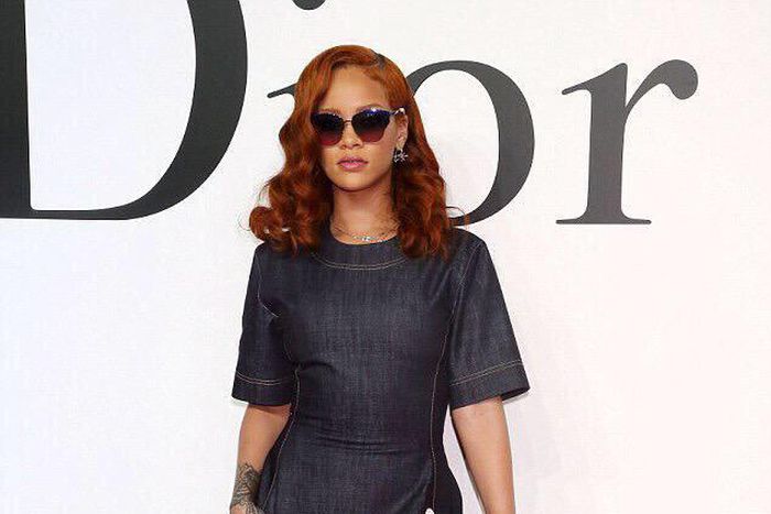 Rihanna in top to toe Dior