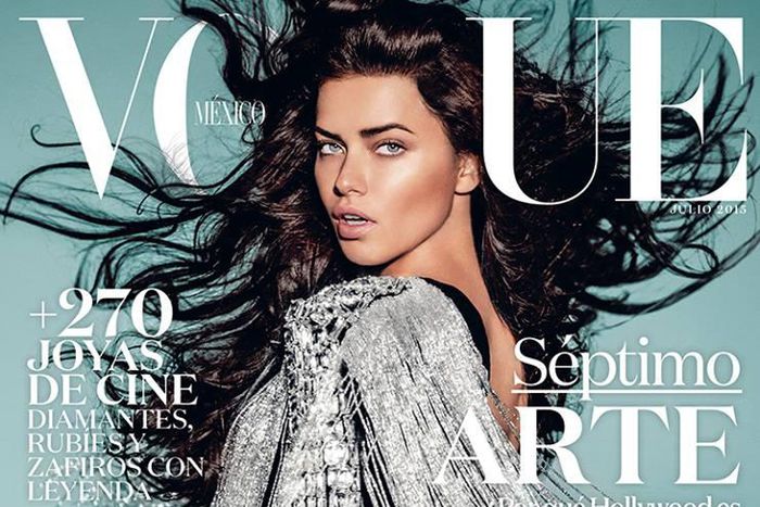 Adriana Lima covers Vogue Mexico July 2015 edition