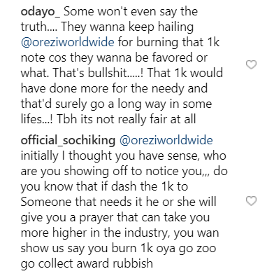 Instagram comments