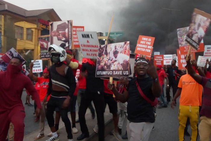 Menzgold demo in Kumasi