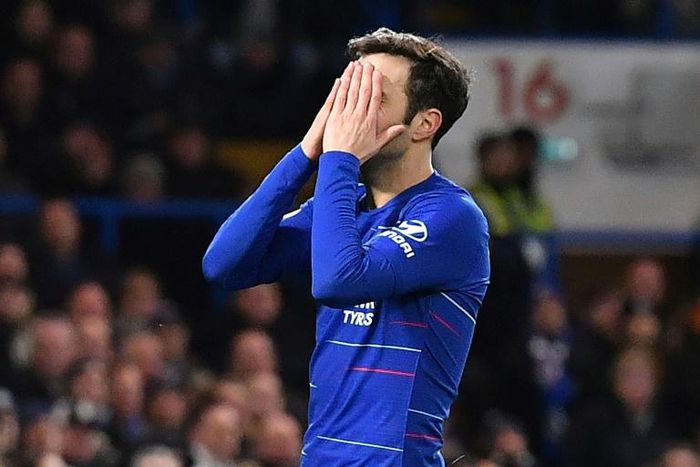 Cesc Fabregas was in tears as he left the field at Stamford Bridge