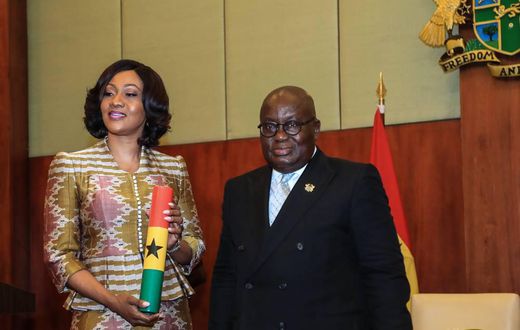 Nana Addo with EC boss Jean Mensa