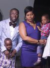 Andy Dosty with wife and kids