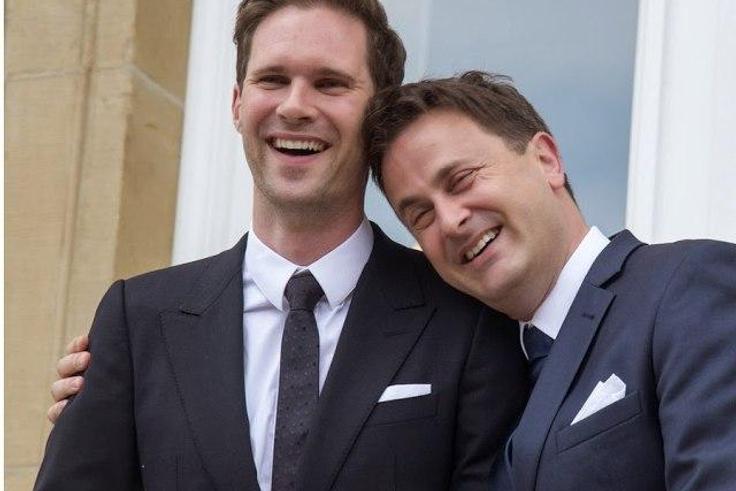 Xavier Bettel and his gay partner