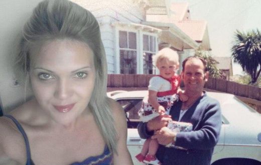 A young Jodi with her father and her grandfather who sexually abused her mother from a young age