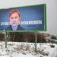 Czech rock singer Krystof Michal is one of those who has joined the 'I am ashamed of my PM' billboard campaign