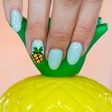 Pineapple nail art tutorial