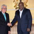 US Ambassador to Ghana, Gene A. Cretz and President Mahama