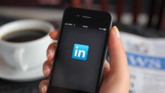 The LinkedIn app on a mobile phone