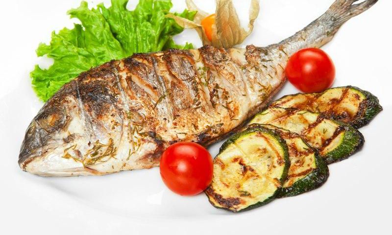 Fish and vegetables
