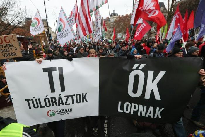 Turnout at the protest was well below expectations of the march's opposition party and union organisers'
