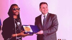 Wizkid receives his honours at the Cyprus International University