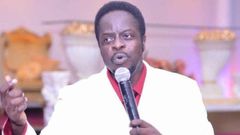 Ofori Amponsah preaching at church